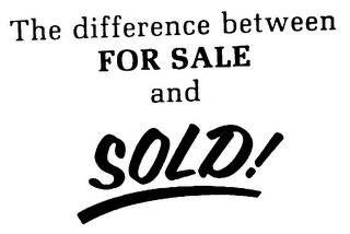 THE DIFFERENCE BETWEEN FOR SALE AND SOLD] logo