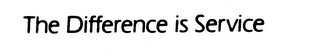 THE DIFFERENCE IS SERVICE logo