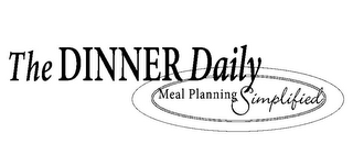 THE DINNER DAILY MEAL PLANNING SIMPLIFIED logo