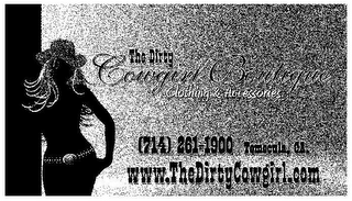 THE DIRTY COWGIRL BOUTIQUE CLOTHING & ACCESSORIES (714) 261-1900 TEMECULA, CA. WWW.THEDIRTYCOWGIRL.COM logo