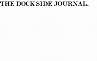 THE DOCK SIDE JOURNAL. logo