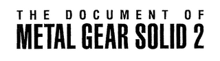THE DOCUMENT OF METAL GEAR SOLID 2 logo