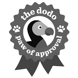 THE DODO PAW OF APPROVAL logo