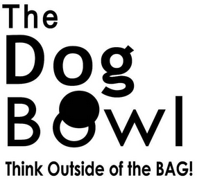 THE DOG BOWL THINK OUTSIDE OF THE BAG! logo