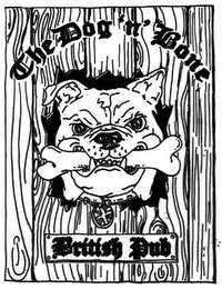 THE DOG 'N' BONE BRITISH PUB logo