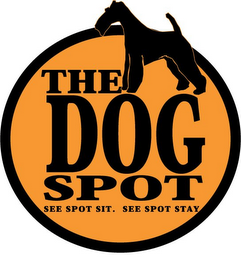 THE DOG SPOT SEE SPOT SIT. SEE SPOT STAY logo