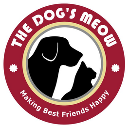 THE DOG'S MEOW MAKING BEST FRIENDS HAPPY logo