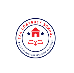 THE DONAGHEY SCHOOL A LITTLE COLLEGE FOR PRESCHOOL KNOWLEDGE logo
