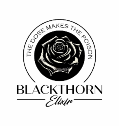 THE DOSE MAKES THE POISON BLACKTHORN ELIXIR logo