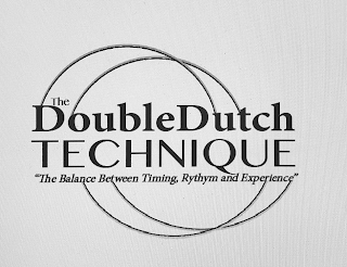 THE DOUBLEDUTCH TECHNIQUE "THE BALANCE BETWEEN TIMING, RHYTHM AND EXPERIENCE" logo