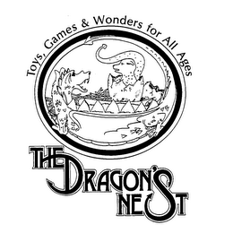 THE DRAGON'S NEST TOYS, GAMES & WONDERS FOR ALL AGES logo