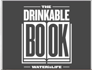 THE DRINKABLE BOOK WATERISLIFE logo