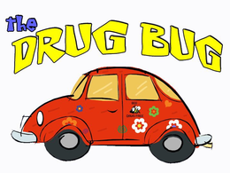 THE DRUG BUG BEE...DRUG FREE logo