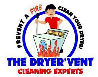 THE DRYER VENT CLEANING EXPERTS PREVENT A FIRE CLEAN YOUR DRYER! logo