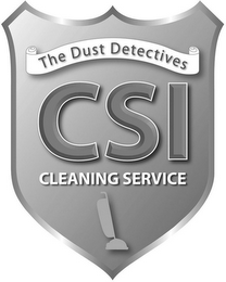 THE DUST DETECTIVES CSI CLEANING SERVICE logo