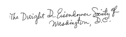 THE DWIGHT D. EISENHOWER SOCIETY OF WASHINGTON, D.C. logo