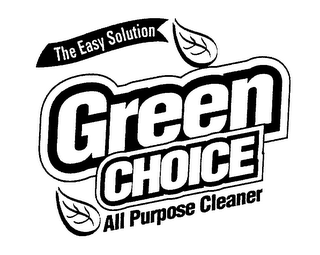THE EASY SOLUTION GREEN CHOICE ALL PURPOSE CLEANER logo