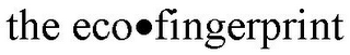 THE ECO FINGERPRINT logo