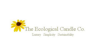 THE ECOLOGICAL CANDLE CO. LUXURY SIMPLICITY SUSTAINABILITY logo