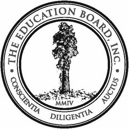 THE EDUCATION BOARD, INC. MMIV CONSCIENTIA DILIGENTIA AUCTUS logo