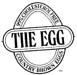 THE EGG 99% CHOLESTEROL FREE COUNTRY BROWN EGGS. logo