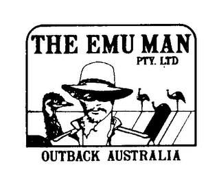 THE EMU MAN PTY. LTD OUTBACK AUSTRALIA logo