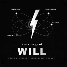THE ENERGY OF WILL WISDOM INSIGHT LEADERSHIP LEGACY logo