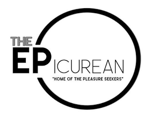 THE EPICUREAN "HOME OF THE PLEASURE SEEKERS" logo