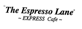 "THE ESPRESSO LANE" -EXPRESS CAFE- logo