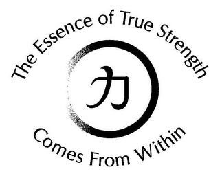 THE ESSENCE OF TRUE STRENGTH COMES FROM WITHIN logo