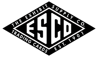 THE EXHIBIT SUPPLY CO. ESCO TRADING CARDS EST. 1901 logo