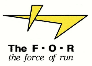 THE F - O - R THE FORCE OF RUN logo