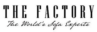 THE FACTORY THE WORLD'S SOFA EXPERTS logo