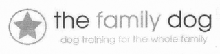 THE FAMILY DOG, DOG TRAINING FOR THE WHOLE FAMILY logo