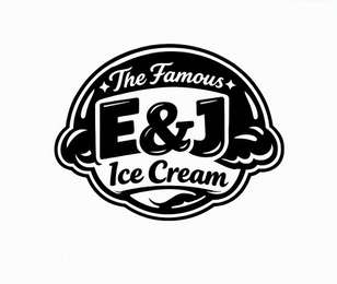 THE FAMOUS E&J ICE CREAM logo