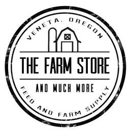 THE FARM STORE AND MUCH MORE VENETA, OREGON FEED AND FARM SUPPLY logo