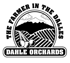 THE FARMER IN THE DALLES DAHLE ORCHARDS logo