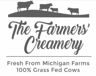 THE FARMERS' CREAMERY FRESH FROM MICHIGAN FARMS 100% GRASS FED COWS logo