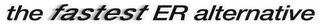 THE FASTEST ER ALTERNATIVE logo