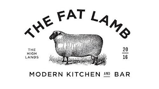 THE FAT LAMB THE HIGH LANDS 20-16 MODERN KITCHEN AND BAR logo