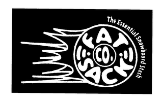 THE FAT SACK CO. "THE ESSENTIAL SNOWBOARD STASH" logo
