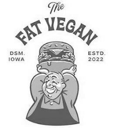 THE FAT VEGAN DSM. IOWA EST 2022 logo