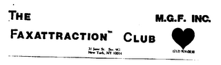 THE FAXATTRACTION CLUB M.G.F. INC. logo