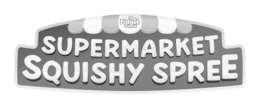 THE FIDGET GAME  SUPERMARKET   SQUISHY SPREE logo
