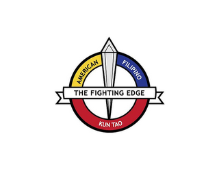 THE FIGHTING EDGE AMERICAN FILIPINO KUN TAO logo