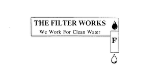THE FILTER WORKS WE WORK FOR CLEAN WATER F logo