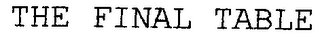 THE FINAL TABLE logo