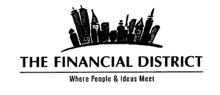 THE FINANCIAL DISTRICT WHERE PEOPLE & IDEAS MEET logo