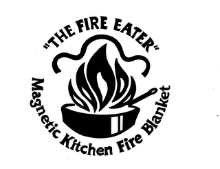 "THE FIRE EATER" MAGNETIC KITCHEN FIRE BLANKET logo