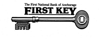 THE FIRST NATIONAL BANK OF ANCHORAGE FIRST KEY logo